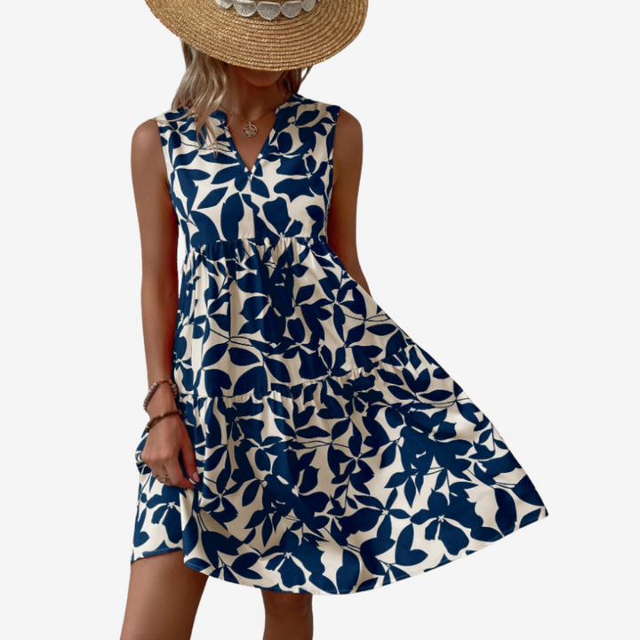 Séraphine™ | Timeless Botanical Print Dress