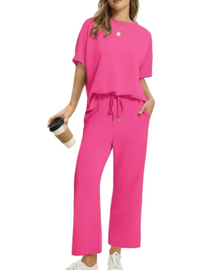 Velora™ | Soft Casual Top & Pants Set