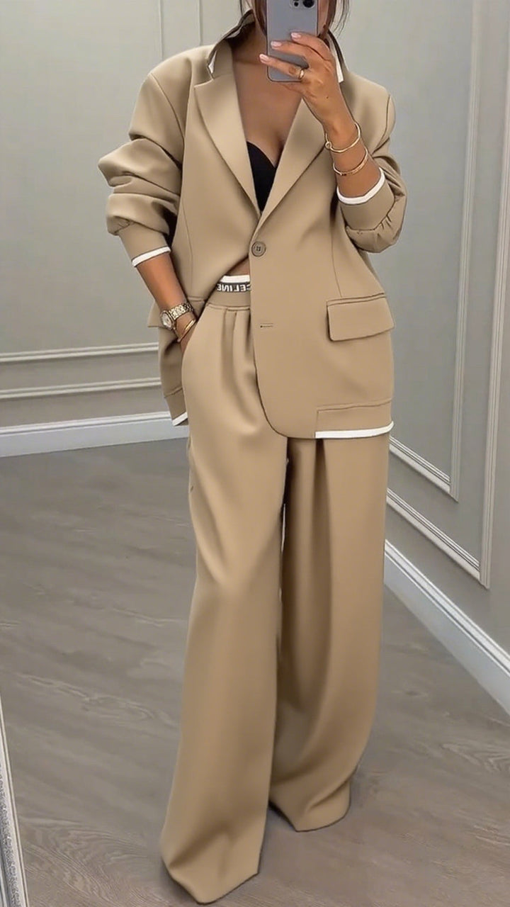 Orvaya™ | Collar Jacket & Pants Suit