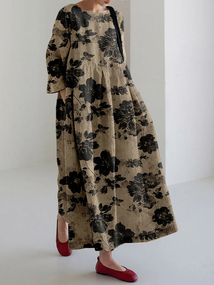Cosima - Elegant Lightweight Floral Pattern Dress