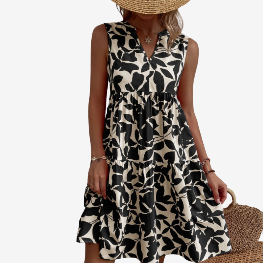 Séraphine™ | Timeless Botanical Print Dress