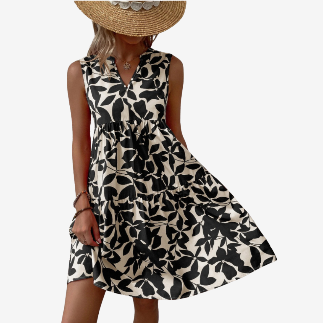 Séraphine™ | Timeless Botanical Print Dress