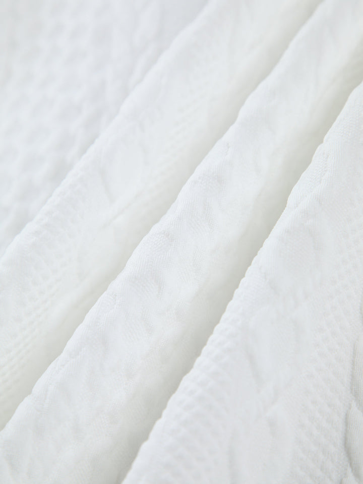 Lavine - Cable Knit Oversized Shirt