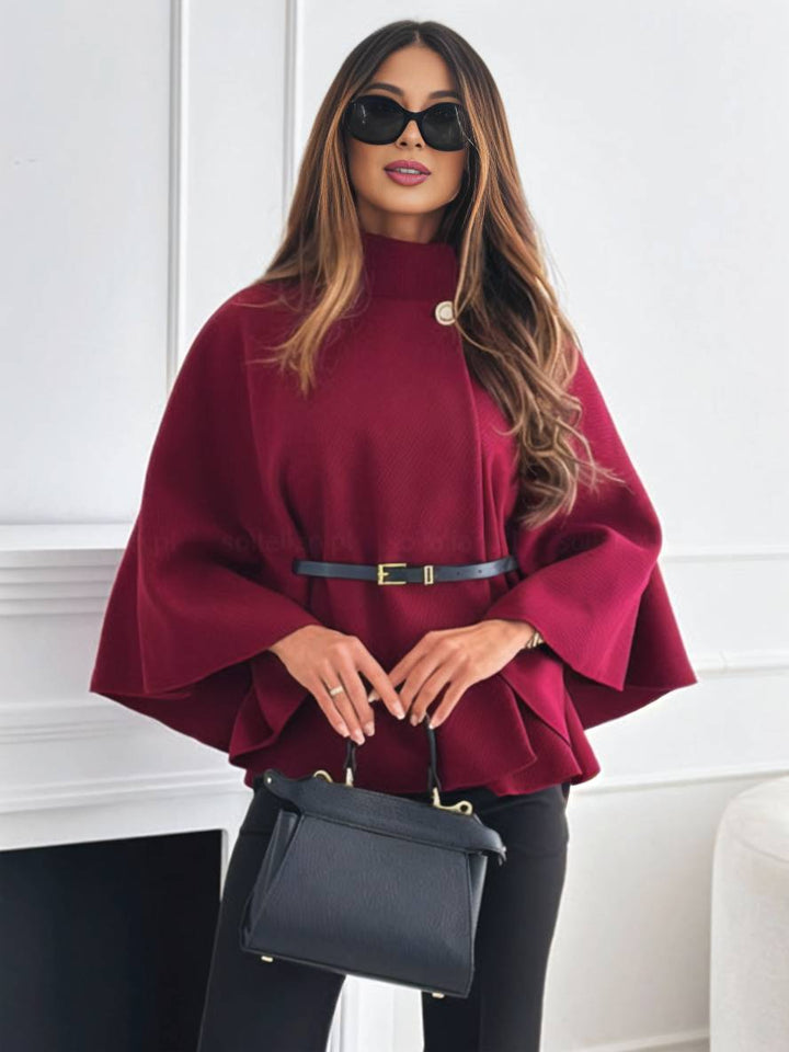 Lara | Belted High-Neck Coat