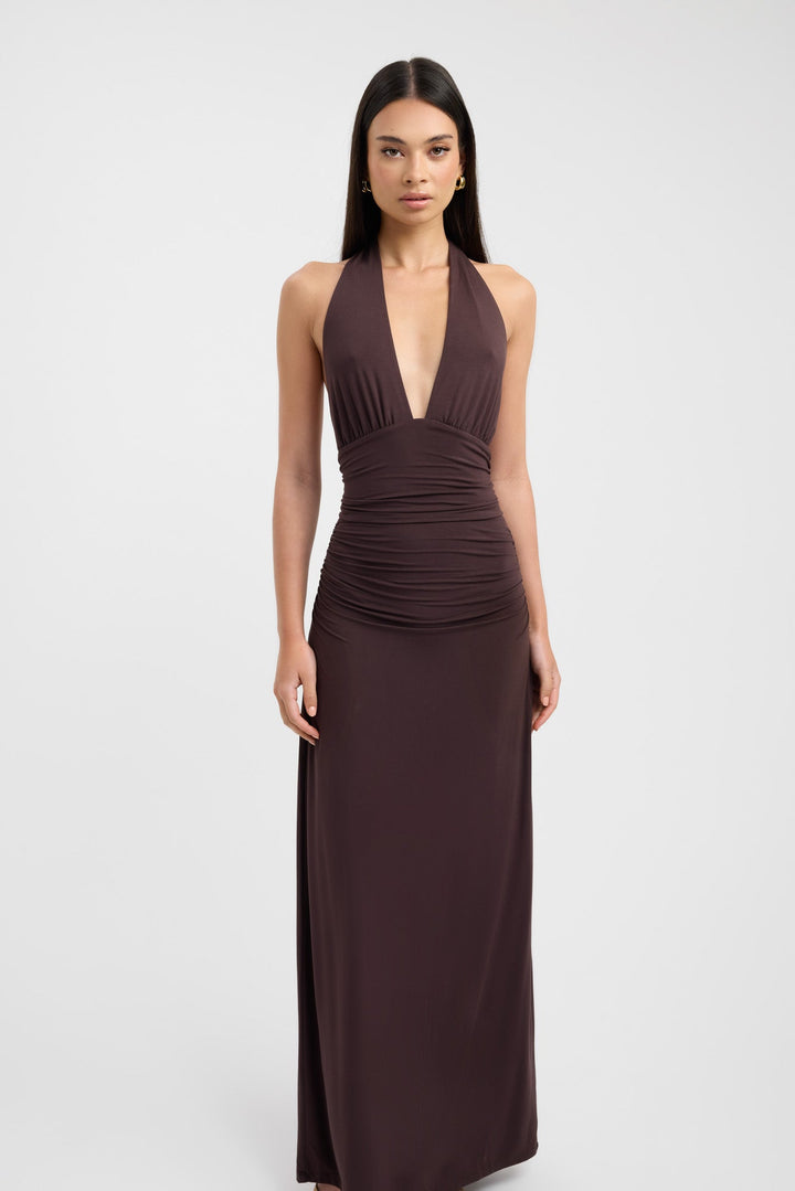 Sariah™ | Elegant Halter Maxi Dress