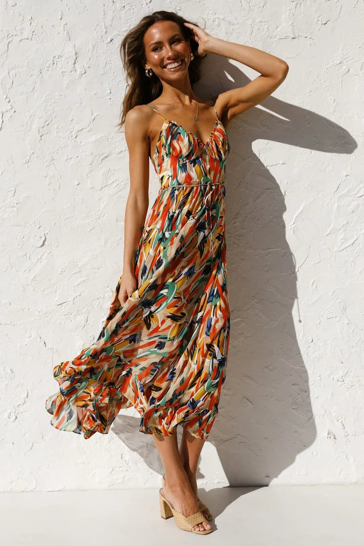 Rowyn™ | Sun-Kissed Midi Dress
