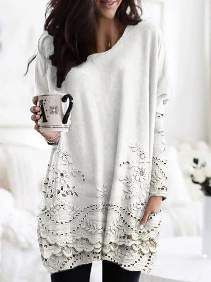 Ruelle - Trendy Cozy Printed Sweater