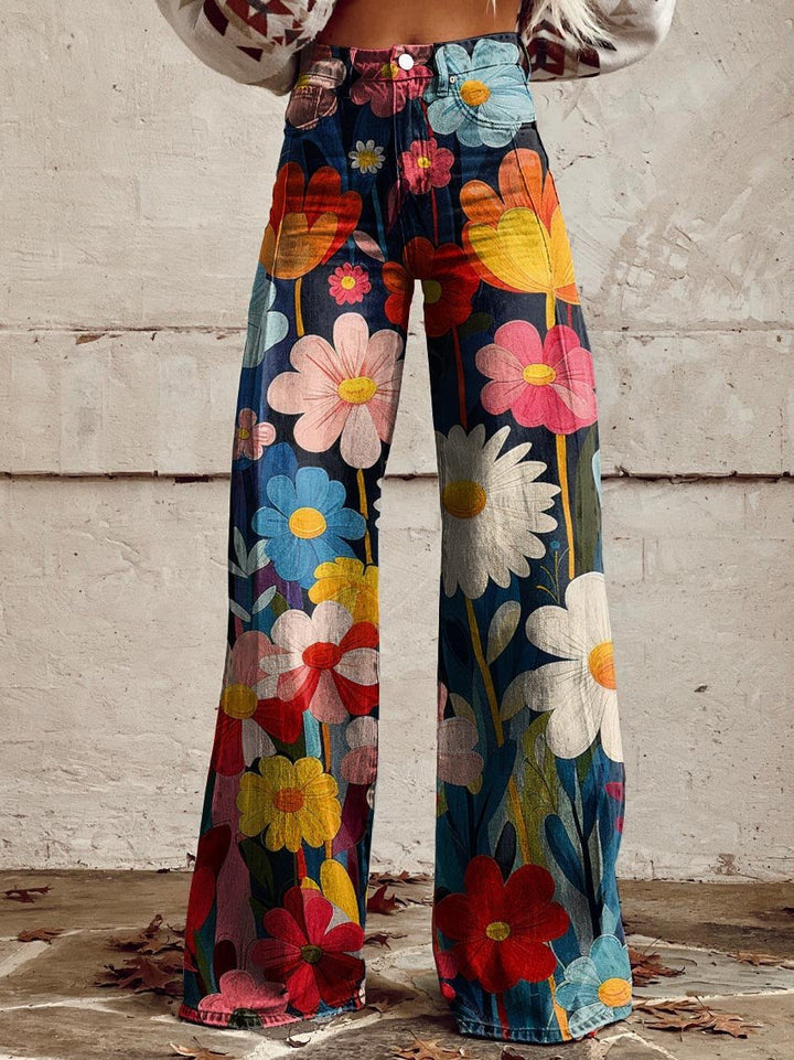 Annika™ | Timeless Floral Boho Pants