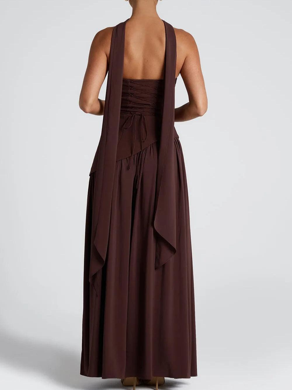 Serenya™ | Chic Strapless Slit Gown