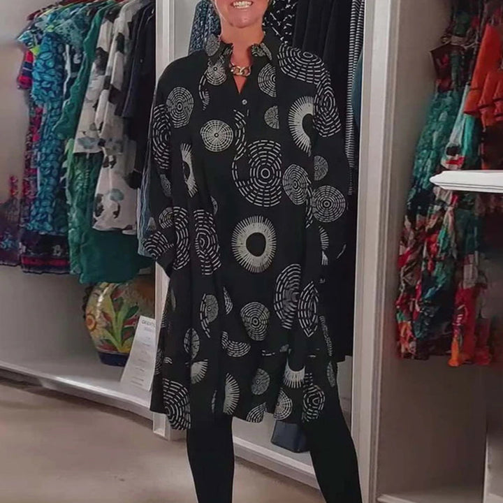 Meliora™ | Casual Geometric Print Dress